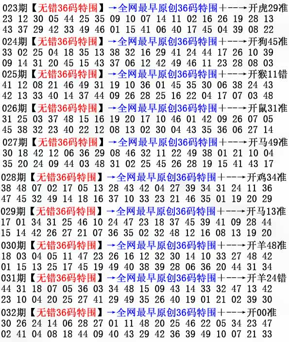 032期36码特围[图]
